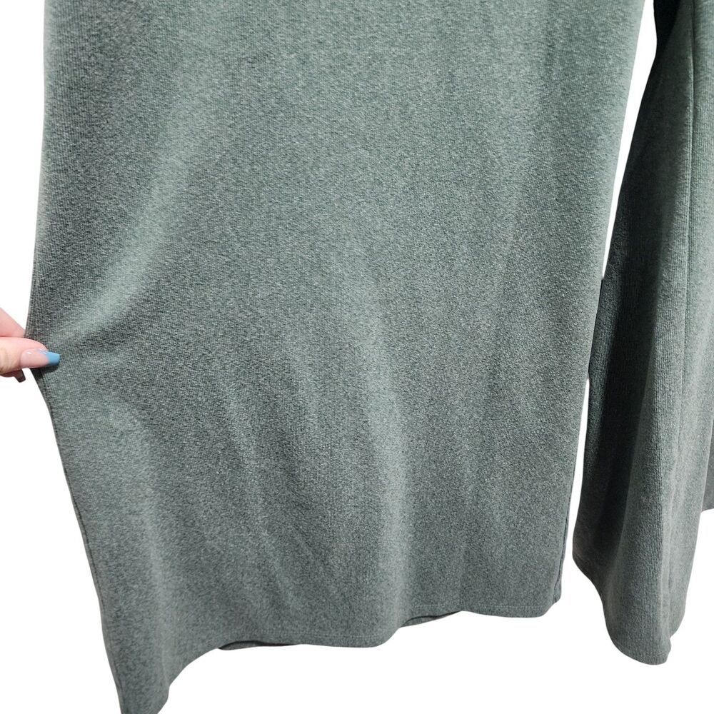 Peace Love World Wide Leg Lounge Pants Womens XL Green Soft Cozy Pull On - Picture 8 of 8